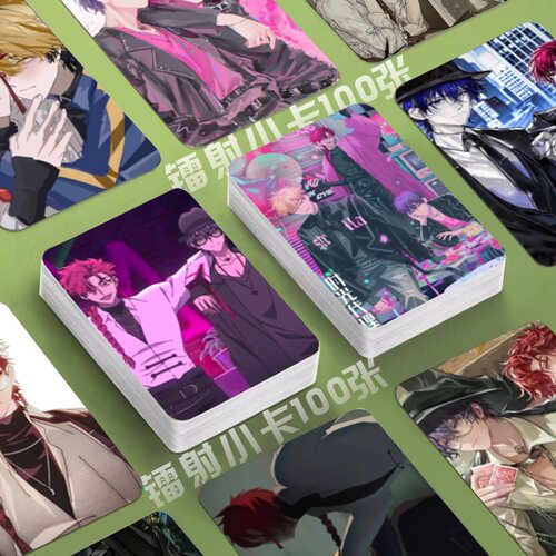 V枭镭射小卡100张刘枭vein萧未影时光代理人定制3寸圆角lomo卡片