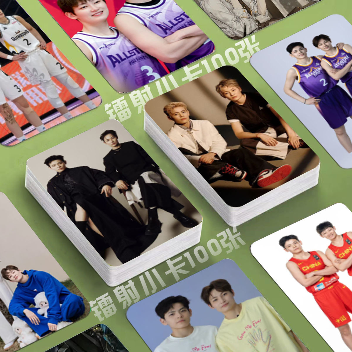 维予镭射小卡杨力维杨舒予运动员照片定制3寸圆角lomo卡片明信片