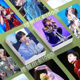 权志龙镭射小卡100张韩星爱豆照片周边BIGBANG3寸圆角覆膜卡片diy