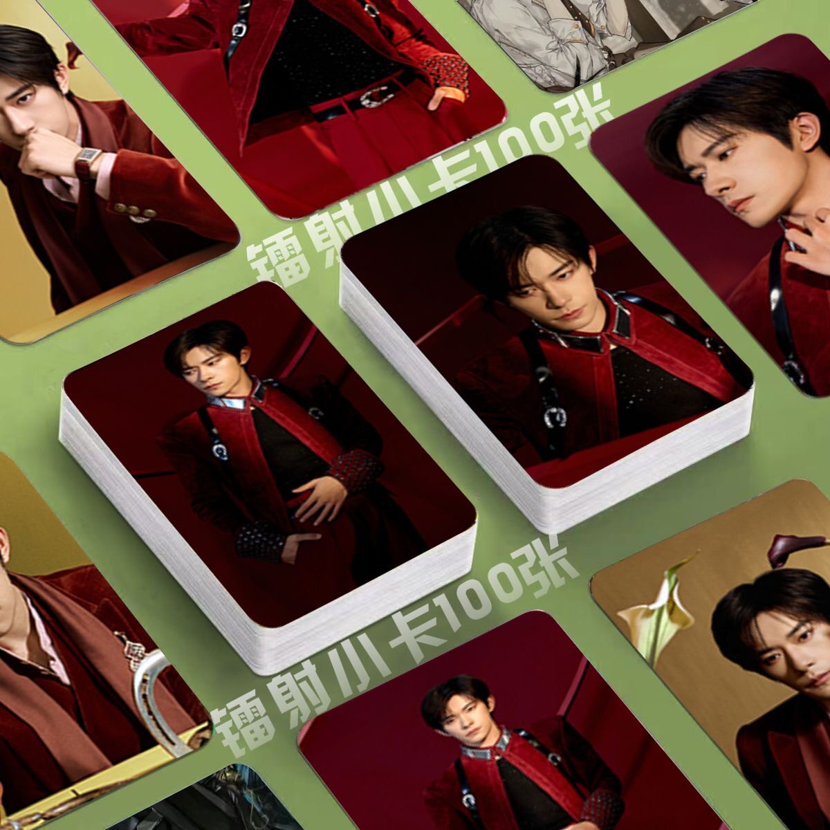 易烊千玺2026春晚镭射小卡自印同款三寸LOMO卡拍立得双面珍藏