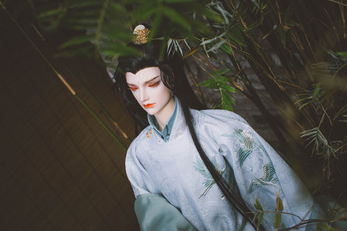 露生BJD/SD古风叔叔/三分造型发盘发假发【明暄】