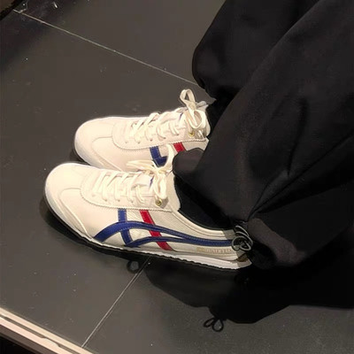 2026新款真皮烫金德训鞋男女鞋MEXICO66老虎鞋帆布阿甘运动休闲鞋