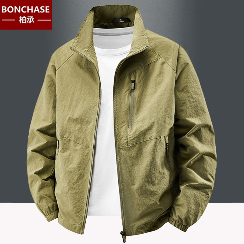 春秋季立领户外运夹克男