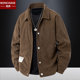 休闲宽松潮流秋装 秋季 灯芯绒外套男春秋款 新款 翻领夹克男秋冬 男装