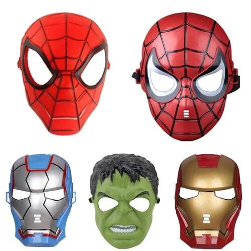 Superhero Kids Mask Spiderman Hulk Iron Man Wolverine Avenge