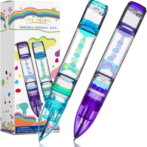 Liquid Motion Timer Pen Fidget Pens Office Desk Toys彩色油笔