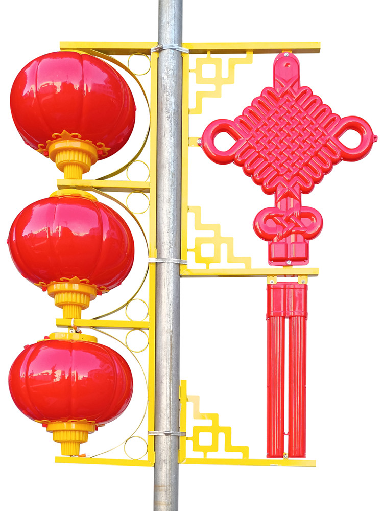 路灯中国结户外造型灯工程福字防雨太阳能电杆街灯小区灯罩节日