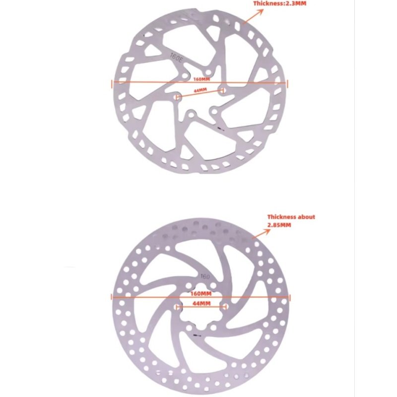 电动自行车六钉碟片刹车盘140/160/180/203/220MM厚2.3MM/2.85MM