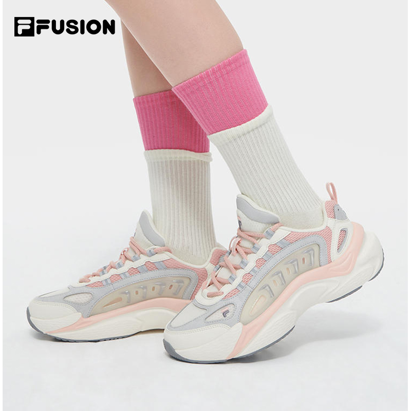 FILA FUSION斐乐潮牌女鞋复古老爹鞋2024夏新款休闲鞋增高运动鞋