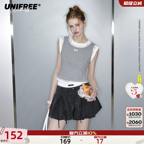 UNIFREE无袖休闲常规背心