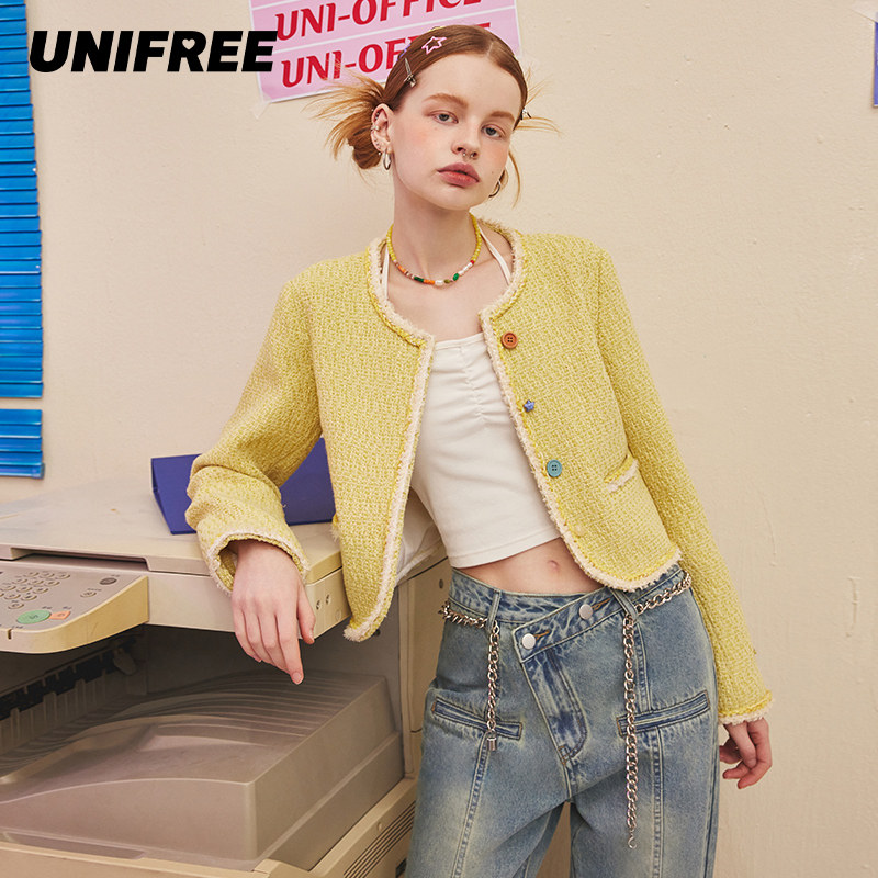 UNIFREE小香风短款春季外套