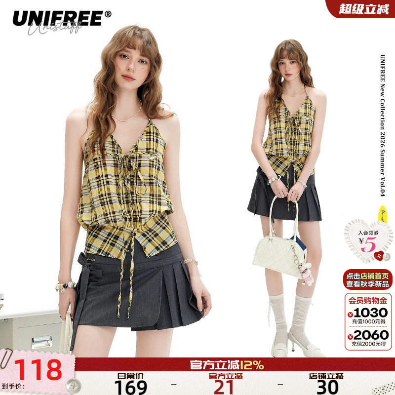 UNIFREE挂脖绑带吊带背心图片