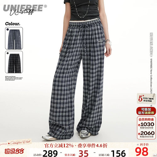 UNIFREE印花百搭休闲裤