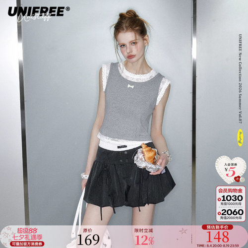 UNIFREE无袖休闲常规背心
