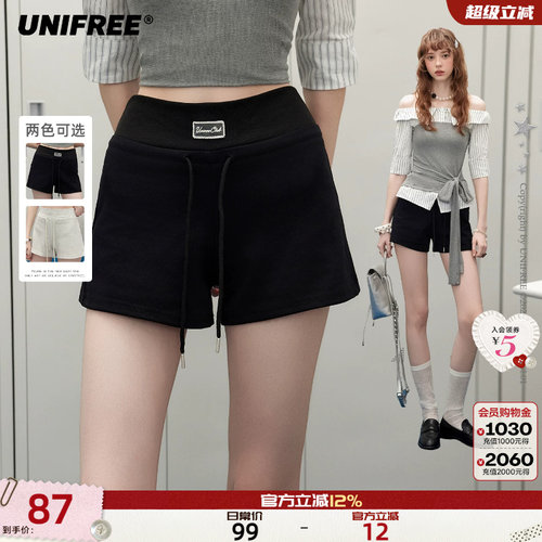UNIFREE高腰百搭运动短裤