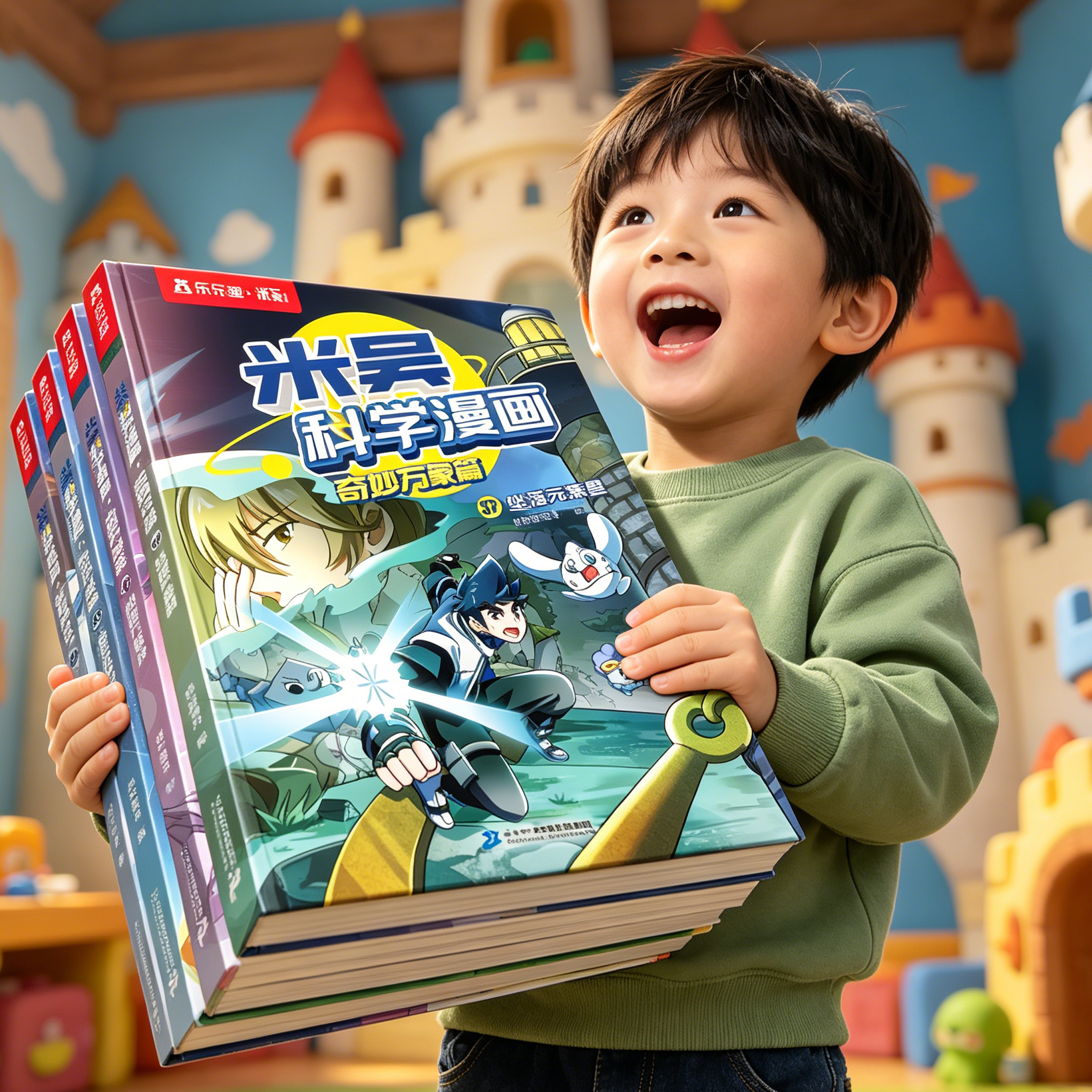 新书现货】漫画书适合小学生看的米吴科学漫画书第九辑全套33到36册物理化学启蒙读物男生喜欢的3-6岁小学生课外书儿童科学书籍