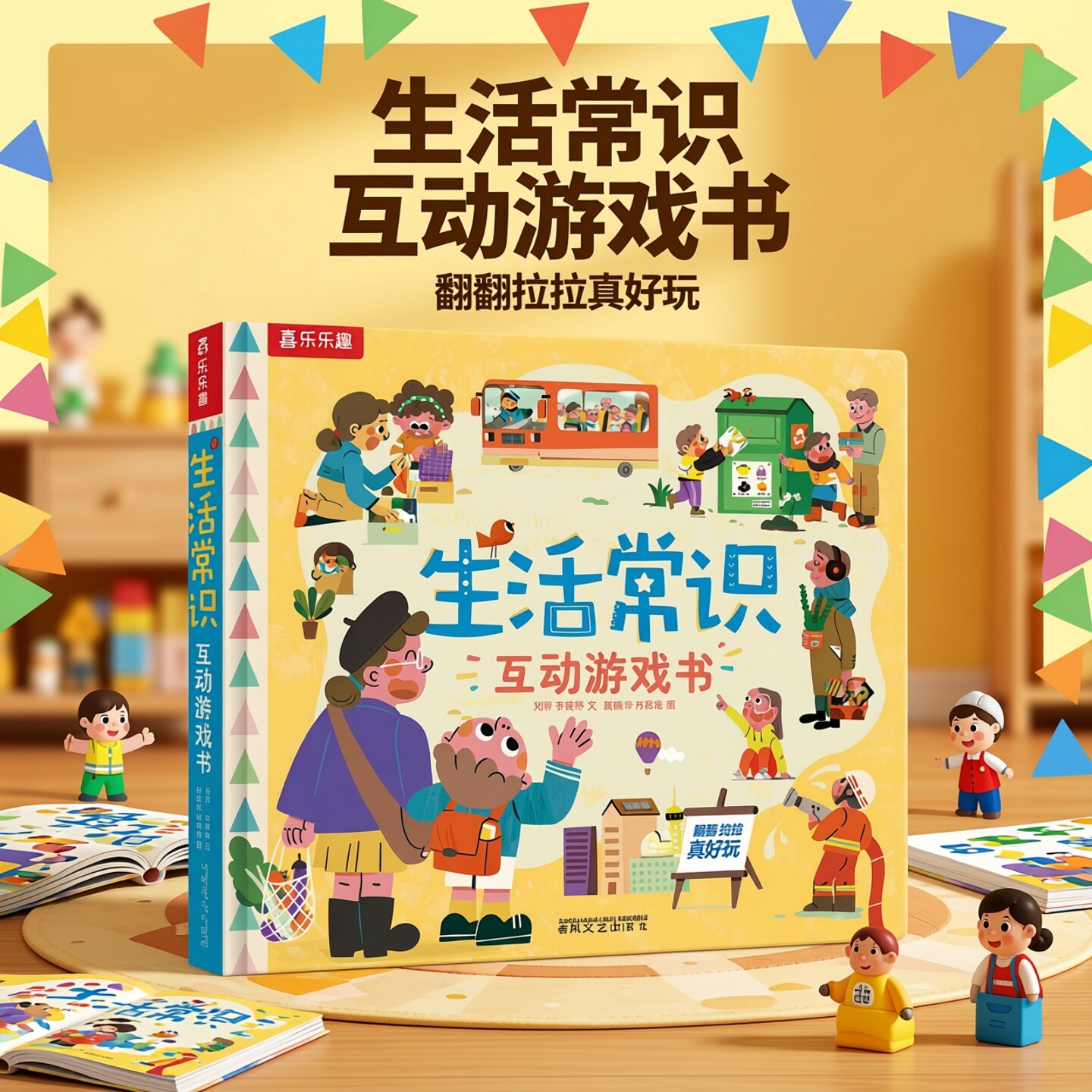 绘本3到6岁生活常识3d互动立体书儿童入园前准备读物好习惯培养图书宝宝机关书科普翻翻书互动游戏书籍幼儿园益智早教睡前故事书籍