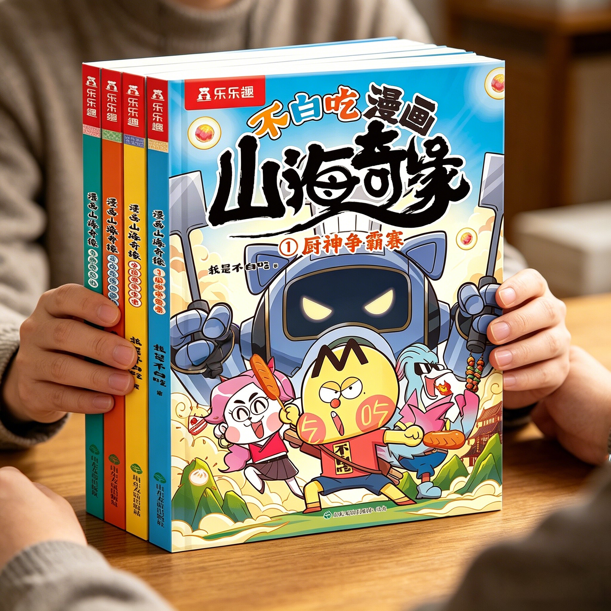 漫画书适合小学生看的山海经小学生版我是不白吃山海奇缘男孩喜欢看的漫画书儿童绘本3到6岁读物科普漫画书爆笑故事4578岁课外书籍