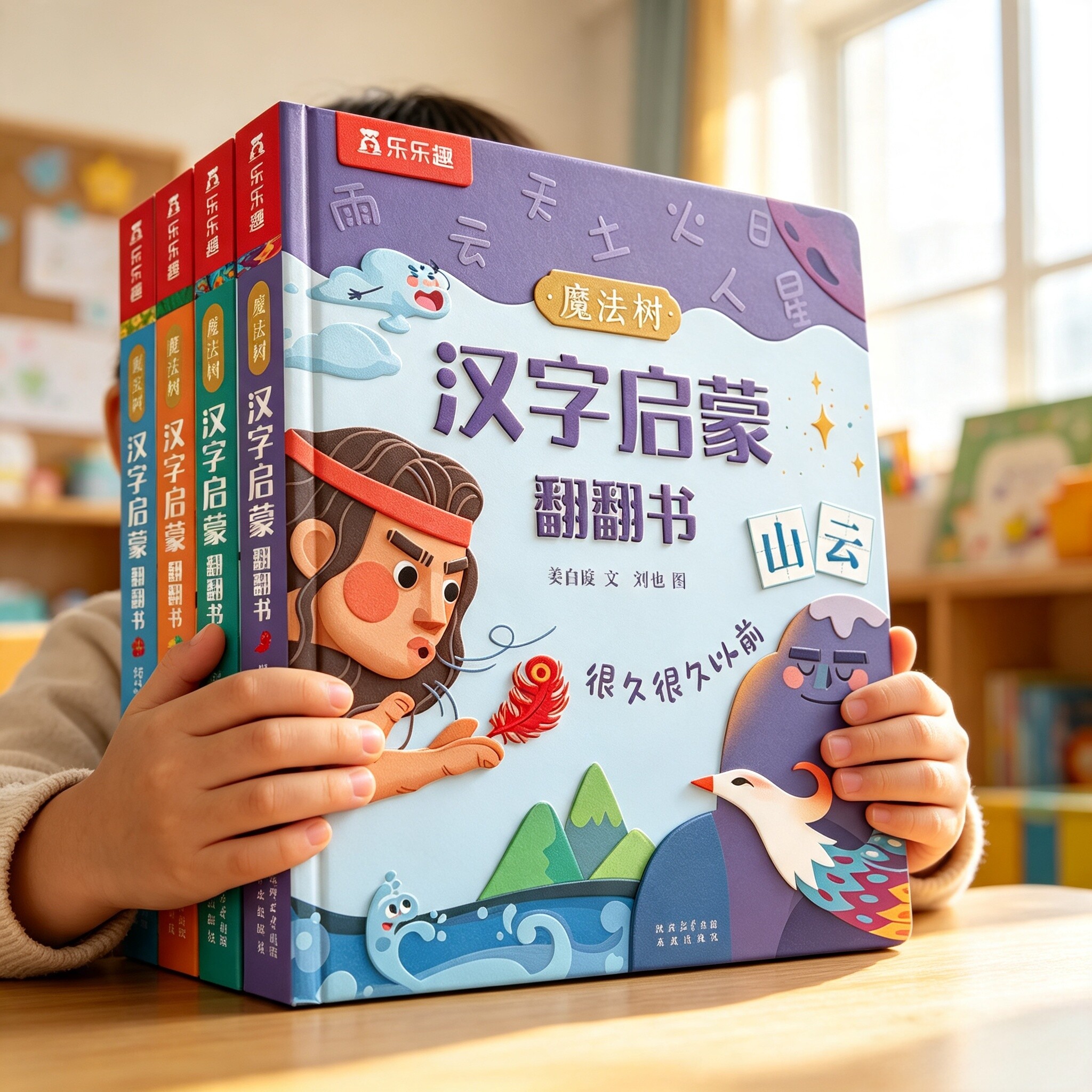 幼儿识字启蒙翻翻书宝宝绘本3到6岁幼儿园学前看图游戏书低幼儿童识字绘本推荐4-5岁幼小衔接早教神奇的汉字立体书识字卡片书籍