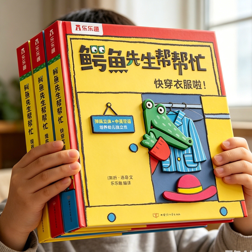 鳄鱼先生帮帮忙儿童互动翻翻书