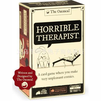 跨境新品Exploding Kittens Horrible Therapist游戏卡英文桌游