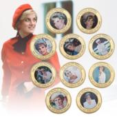 跨境周边黛安娜王妃章金属工艺品徽章收藏金色币奖牌