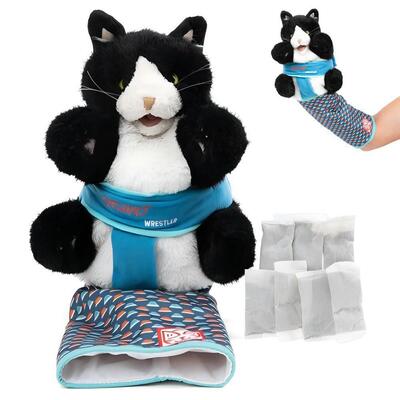 Cats Puppet Wrestler 亚马逊新款家居装饰猫咪木偶摔跤手玩具
