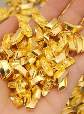合金迷你小元宝金瓜子金锭装饰品小摆件民族风沙金精品实心礼品