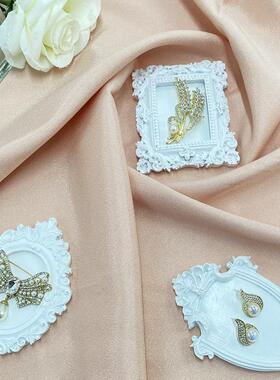 跨境ins维多利亚风首饰碟收纳盘蜡烛托盘创意家居树脂装饰品道具