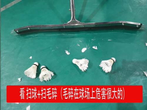 免弯腰羽毛球扫球器带轮捡集收可拆卸单人折叠式便携式球馆推球器