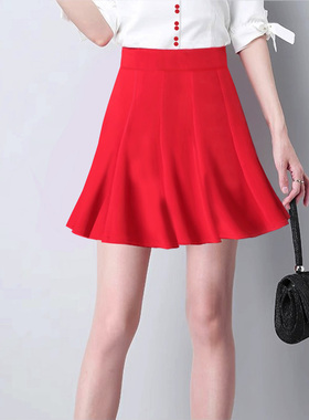 思美小喇叭裙 swing摇摆裙 抗皱透气面料40种色 ol小短裙定制款