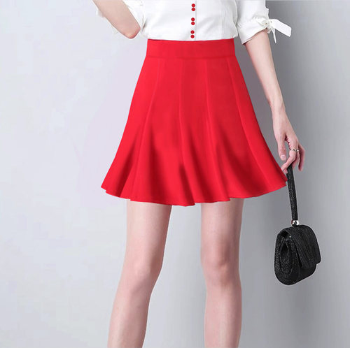 思美小喇叭裙 swing摇摆裙 抗皱透气面料40种色 ol小短裙定制款