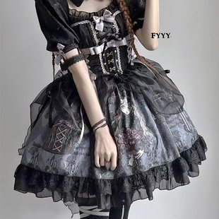 十字与笼 贰一仨 op原创暗黑风doll感万圣节lolita 产品展示