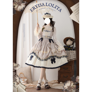 【现货】贰一仨原创lolita 蔓枝书cla款日常纯棉优雅款天使袖假op