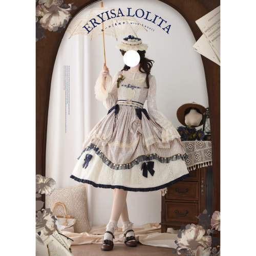 【现货】贰一仨原创lolita 蔓枝书cla款日常纯棉优雅款天使袖假op