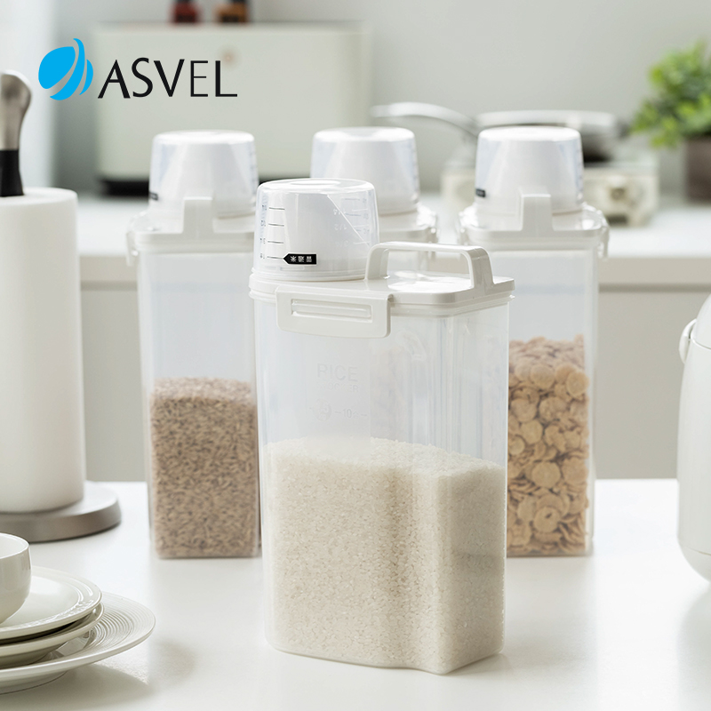 密封防潮杂粮罐小米桶日本asvel