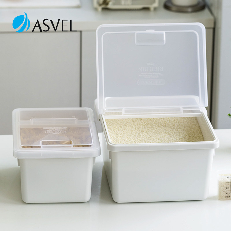 日本进口asvel装米桶杂粮收纳盒图片