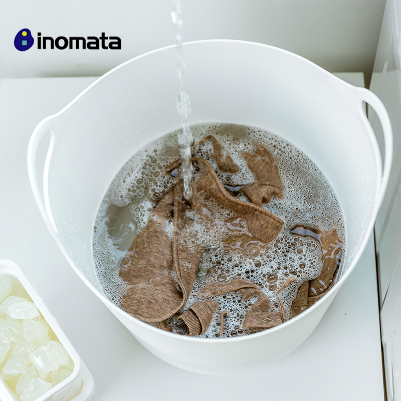inomata脏衣篓大容量家用收纳桶
