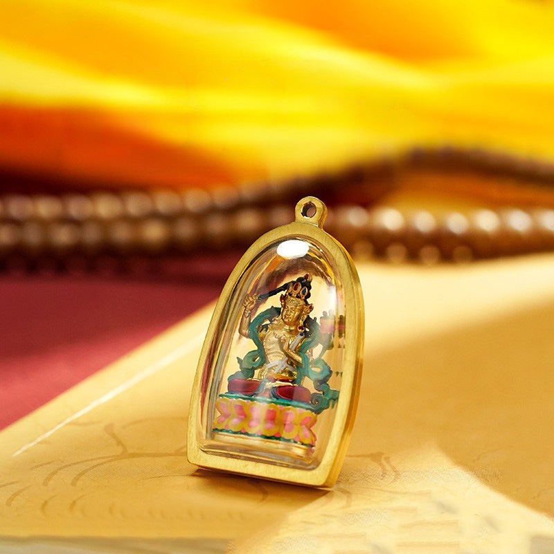 新非遗唐卡金像擦擦吊坠手绘十二