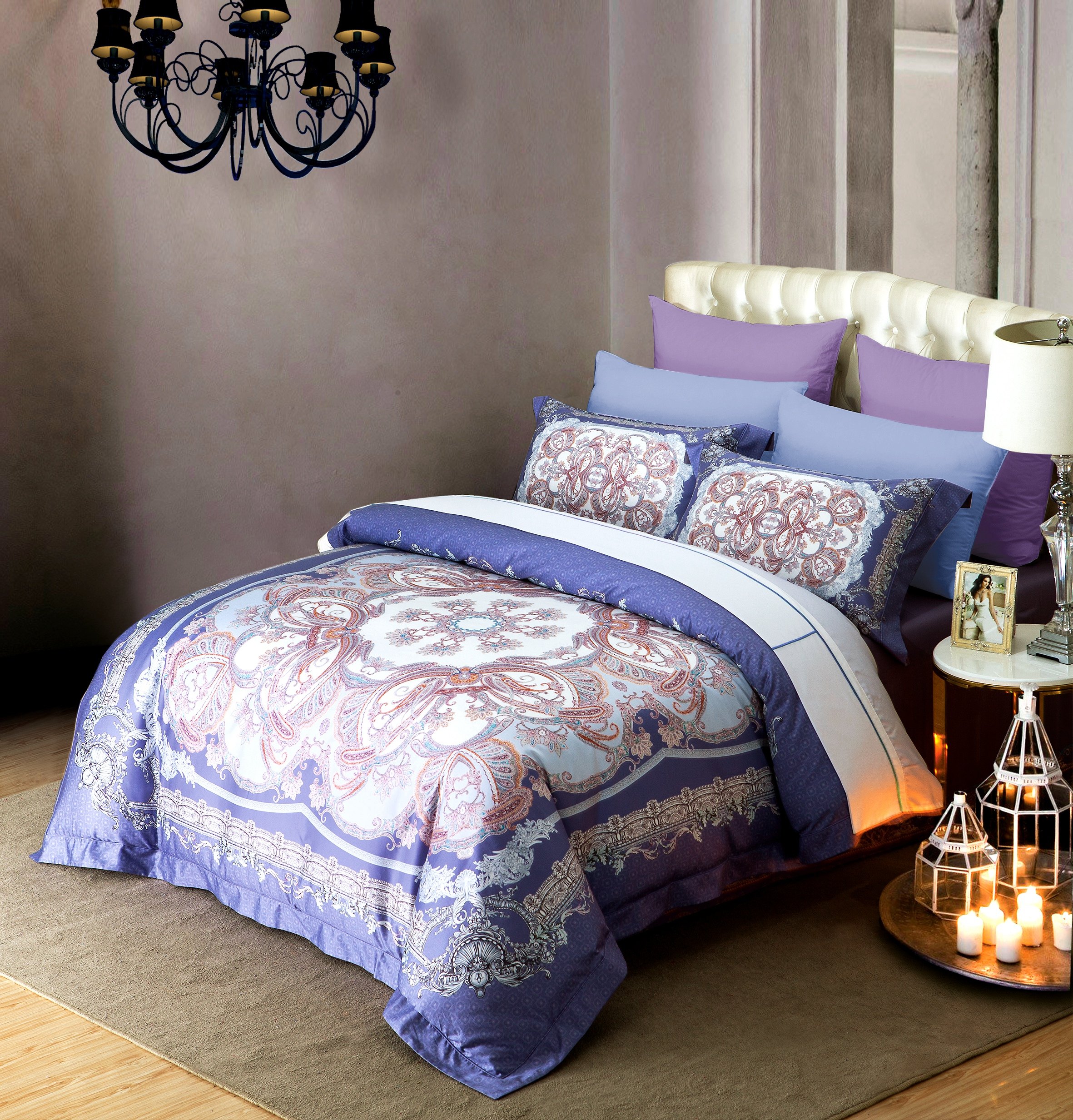 100S锦棉四件套纯棉欧美