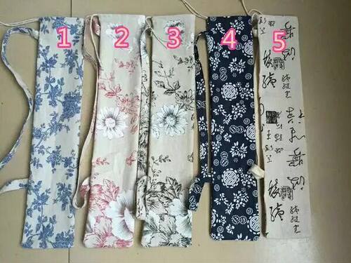 手工棉麻布袋 古典手工伞袋子 中国风仿古油纸伞袋 青花瓷布袋