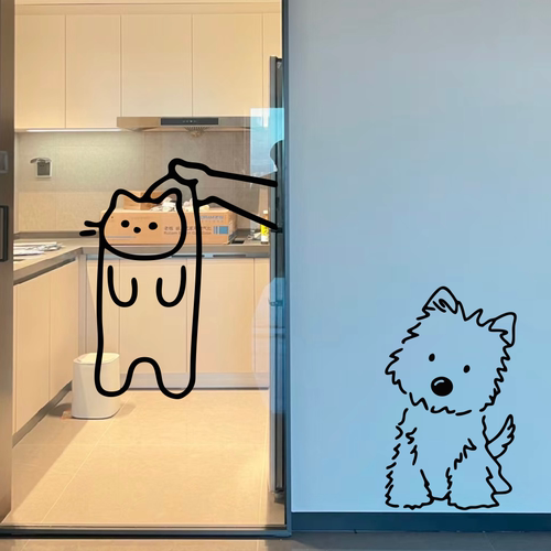 Mae视觉创意可爱厨房玻璃贴纸