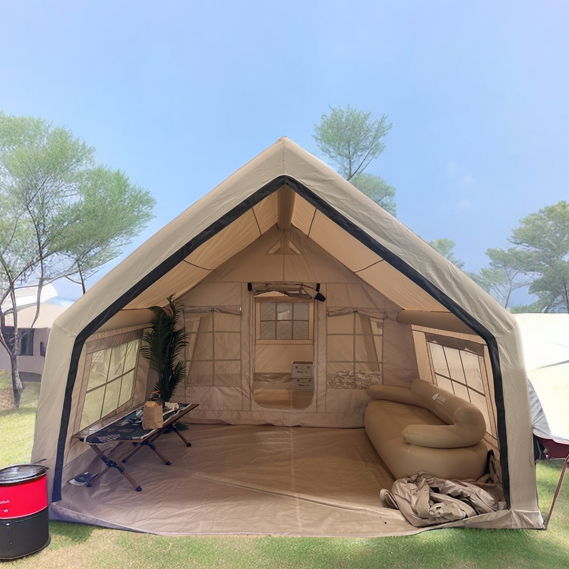 17.2平600D牛津布防雨充气帐篷球型帐篷星空顶速开露营一居室帐篷