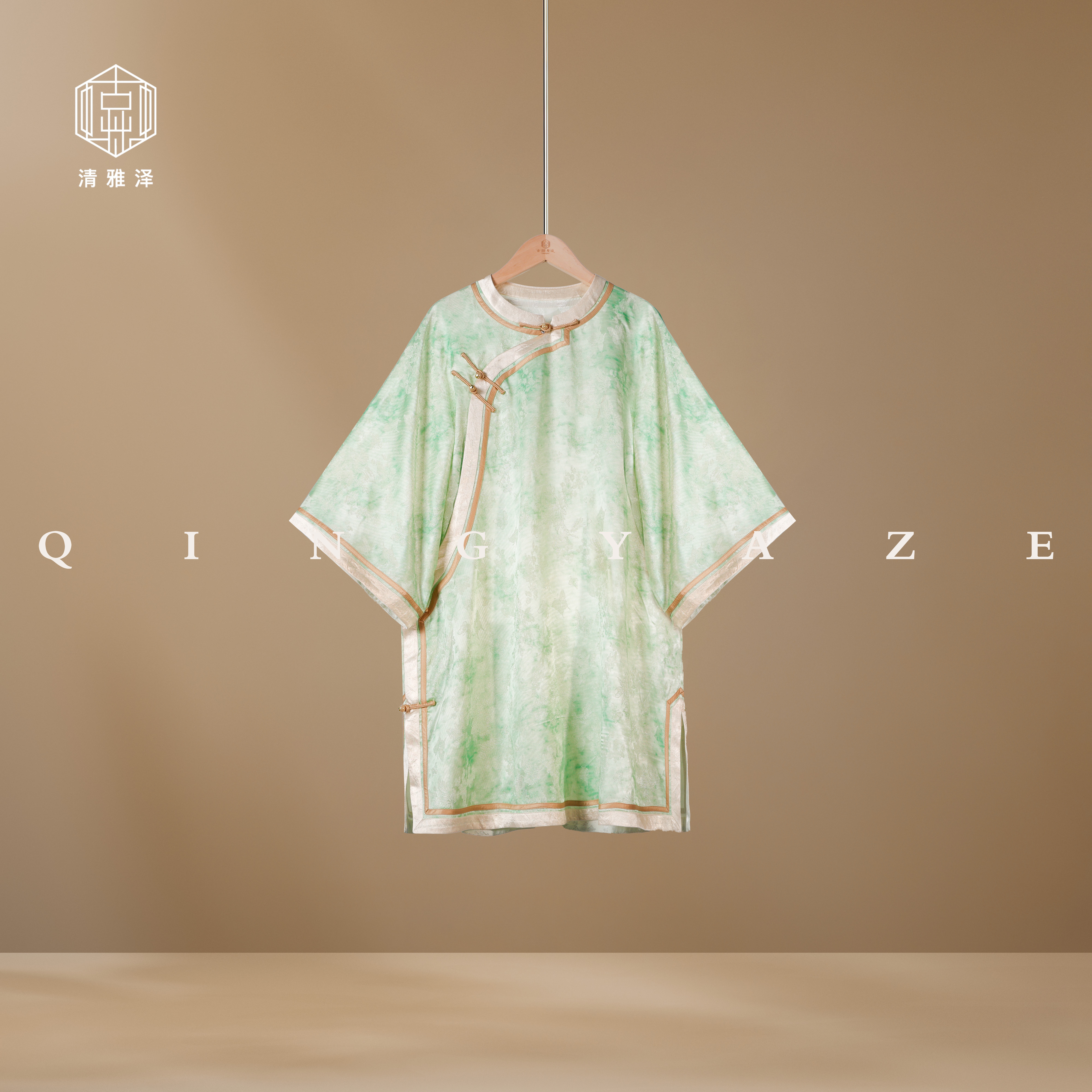 春意浓！人丝植物染新中式上衣太太服！GZ6272