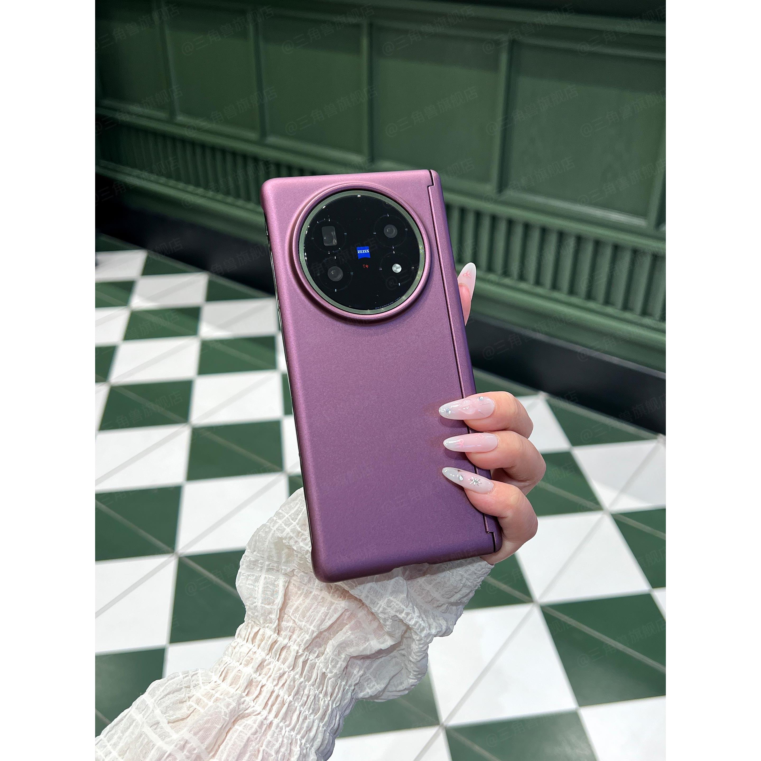 适用于vivoxfold5手机壳超薄磨砂电镀VIVO X Fold5折叠屏保护套新款全包vivoxfold3pro外壳防摔5G后壳