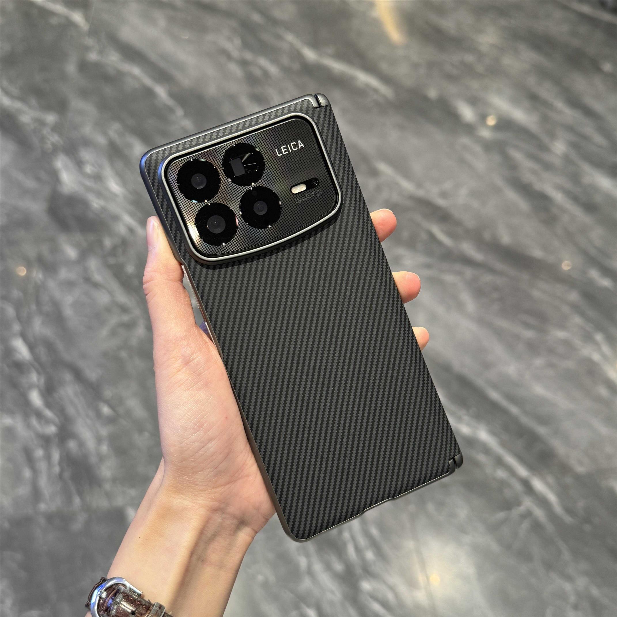 适用小米mixfold4手机壳mixfold4折叠屏新款超薄防摔保护套带中轴磁吸铰链全包高级碳纤维纹男fold4外壳flod4