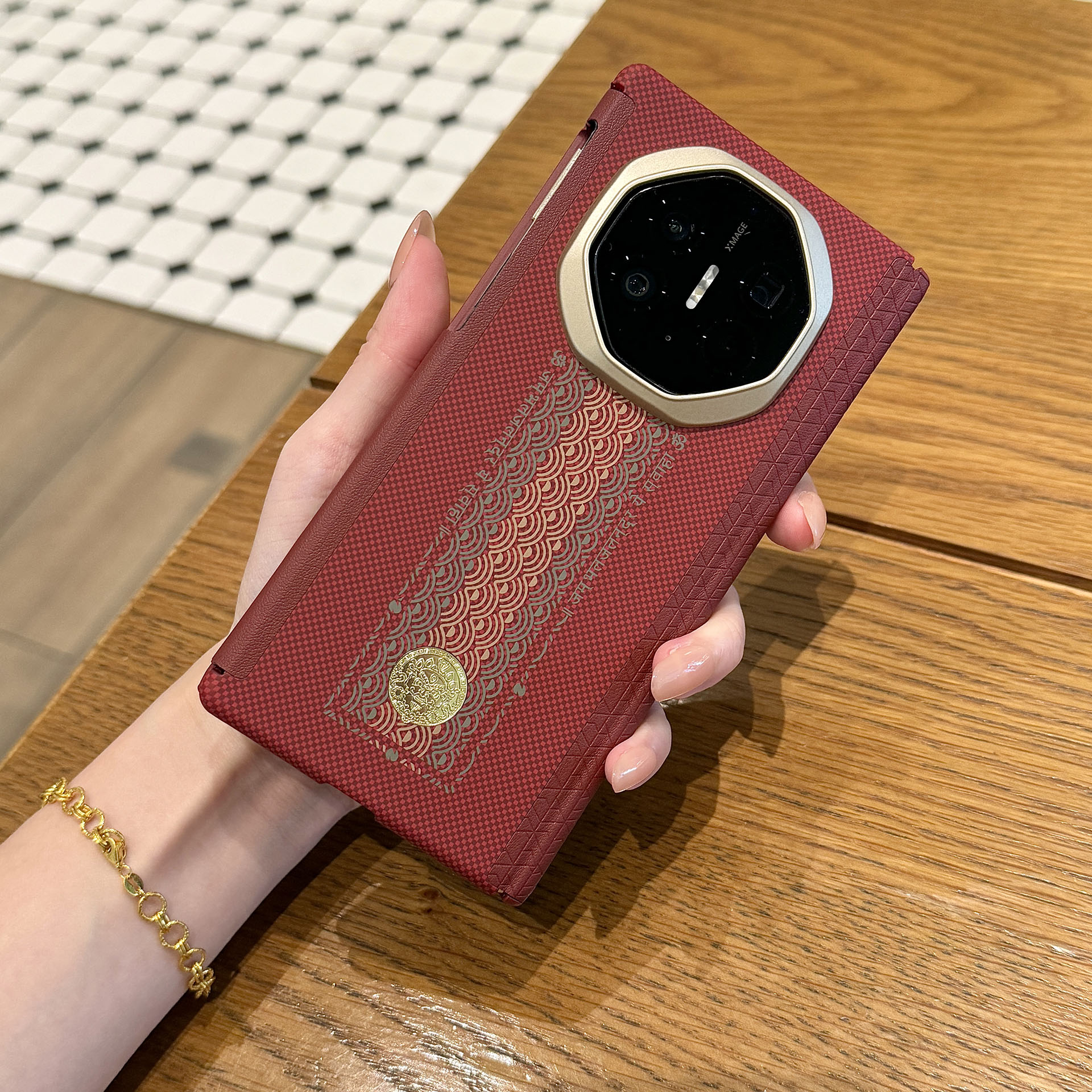 适用华为matext手机壳xt非凡大师Mate XTs外壳新款凯夫拉纹路碳纤维全包防摔三折叠屏保护套硬壳PC图片