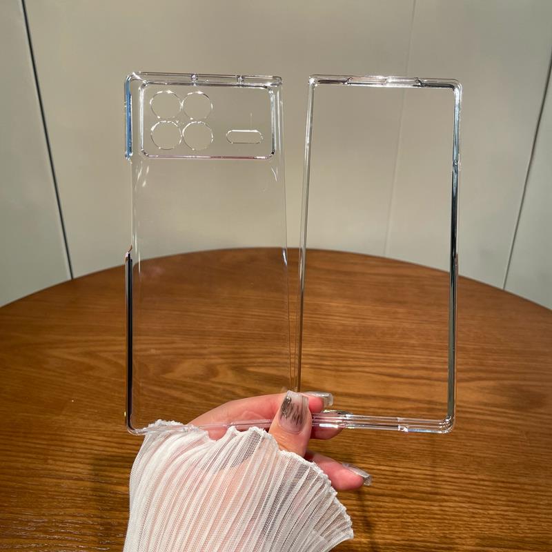 适用小米mixfold3手机壳新款透明手感折叠屏保护套MIXFold2不发黄超薄防摔外壳高级简约镜头精孔全包高透硬壳