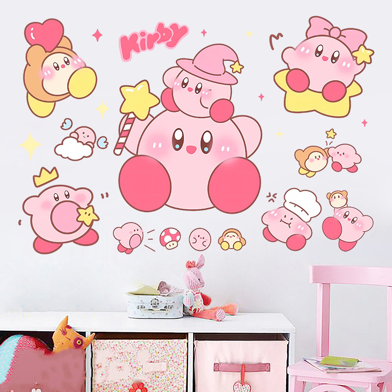 大号星之卡比墙贴儿童房卡通贴纸