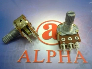 ALPHA进口B50K双联B503惠威麦博FC360功放音量电位器15MM花轴6脚